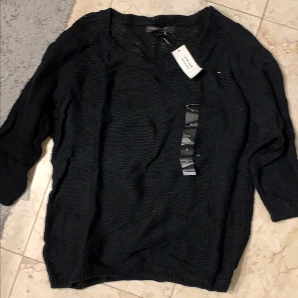 black sweater